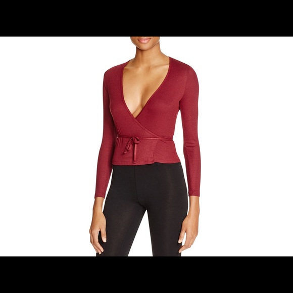 BNWT American apparel ribbed wrap top sweater - Picture 2 of 3